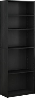 Black 5-Shelf Bookcase P65567