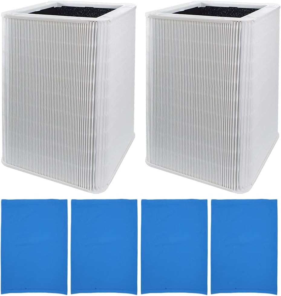 2-Pack Replacement HEPA Filters + 4 Washable Pre-Filters Q90331