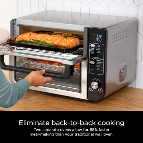 12-in-1 Double Oven with FlexDoor, Stainless Steel G344
