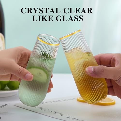 48 Pack 9 Oz Clear Plastic Stemless Champagne Flutes N7530