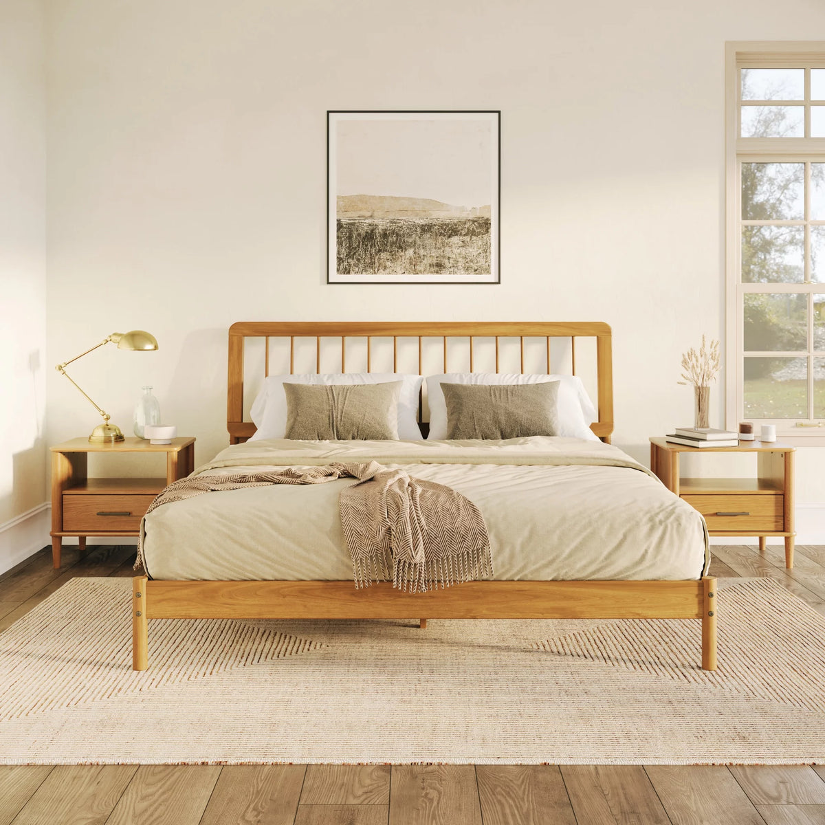 Queen Solid Wood Bedframe H811