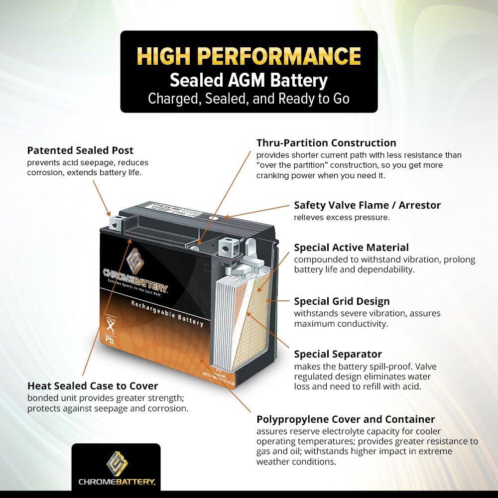 Rechargeable Motorcycle Battery C25393