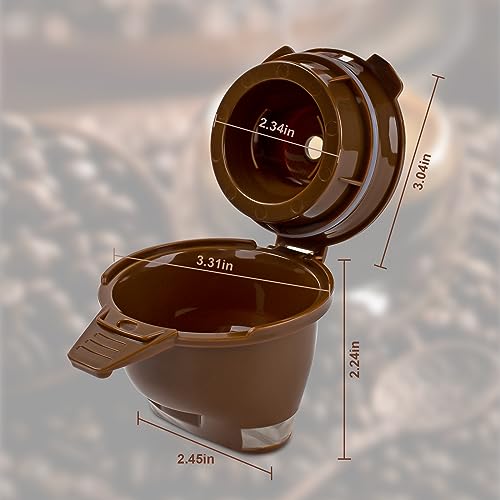 Single Serve Ground Coffee Brew Basket Replacement Parts Reusable Coffee Filter Brown (1 Pack) K65028