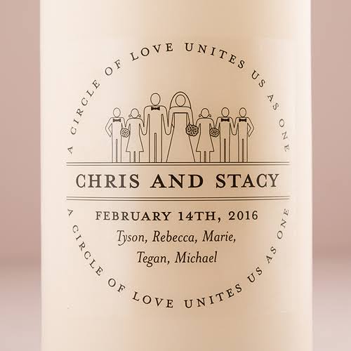 White Unity Candle B5270