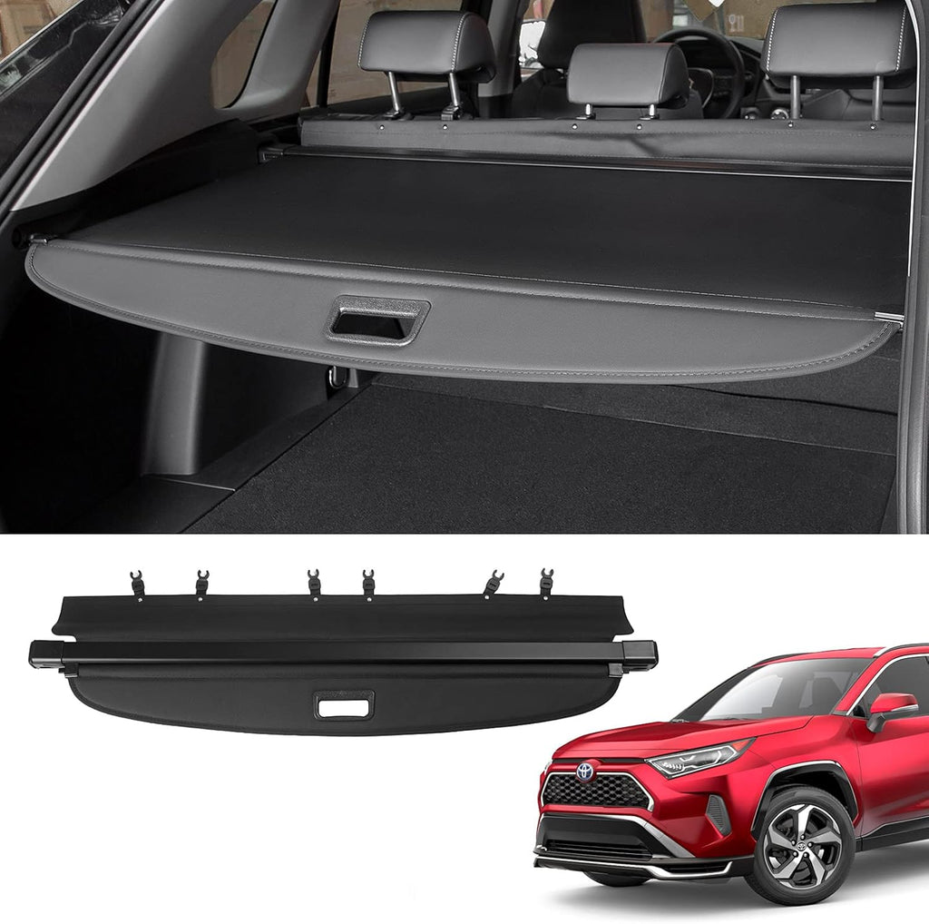 Black Canvas Retractable Cargo Cover for Toyota RAV4 W8904