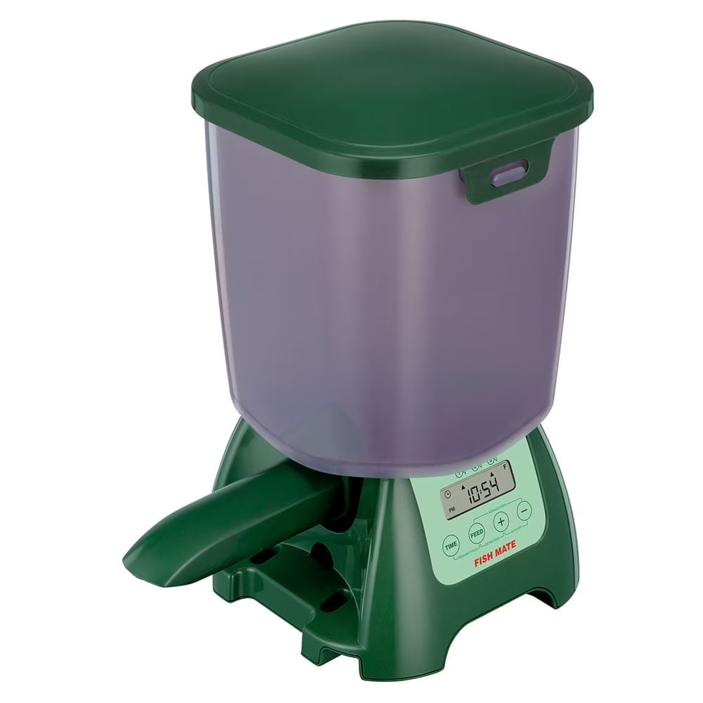 Automatic Pond Fish Feeder, 6.5 lbs. Capacity E48000