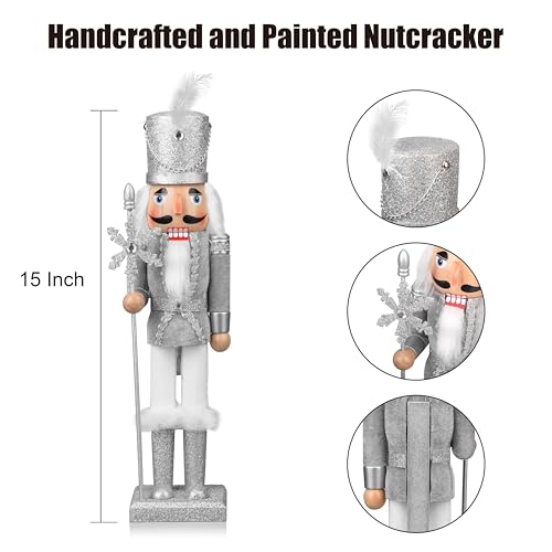 15 Inch Wooden Nutcracker Figure (Gold) L49691