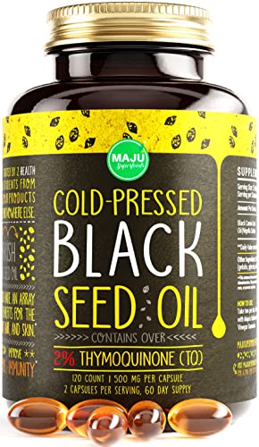 Black Seed Oil Capsules 60 Count 500mg per Capsule S584