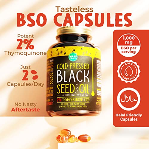 Black Seed Oil Capsules 60 Count 500mg per Capsule S584