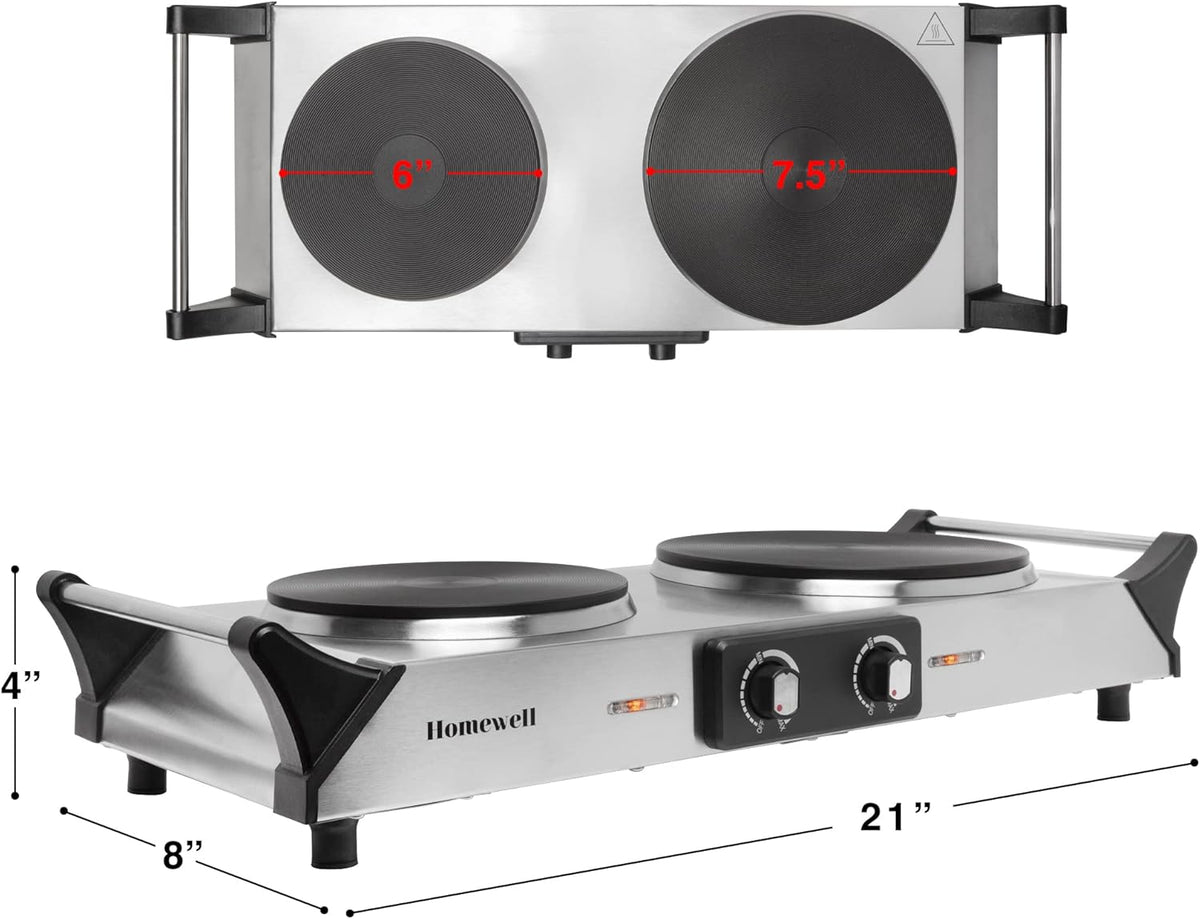 Electric Cast Iron Hot Plate Pack of 2 N452