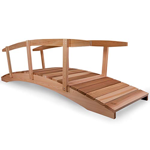 3-Ft Outdoor Wooden Garden Bridge F62196