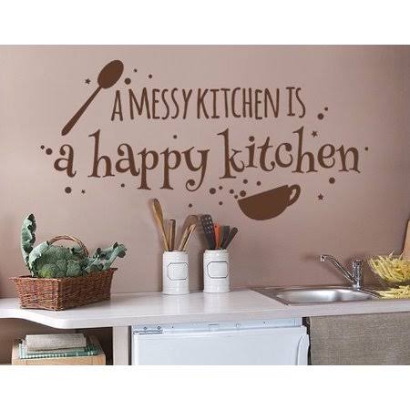 Messy Kitchen Wall Decal D164