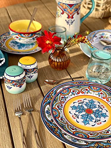 16 Piece Dinnerware Set, Service for 4, Multicolor Z805571