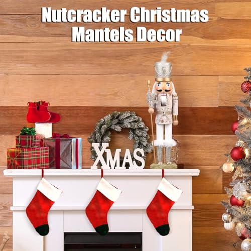 15 Inch Wooden Nutcracker Figure (Gold) L49691