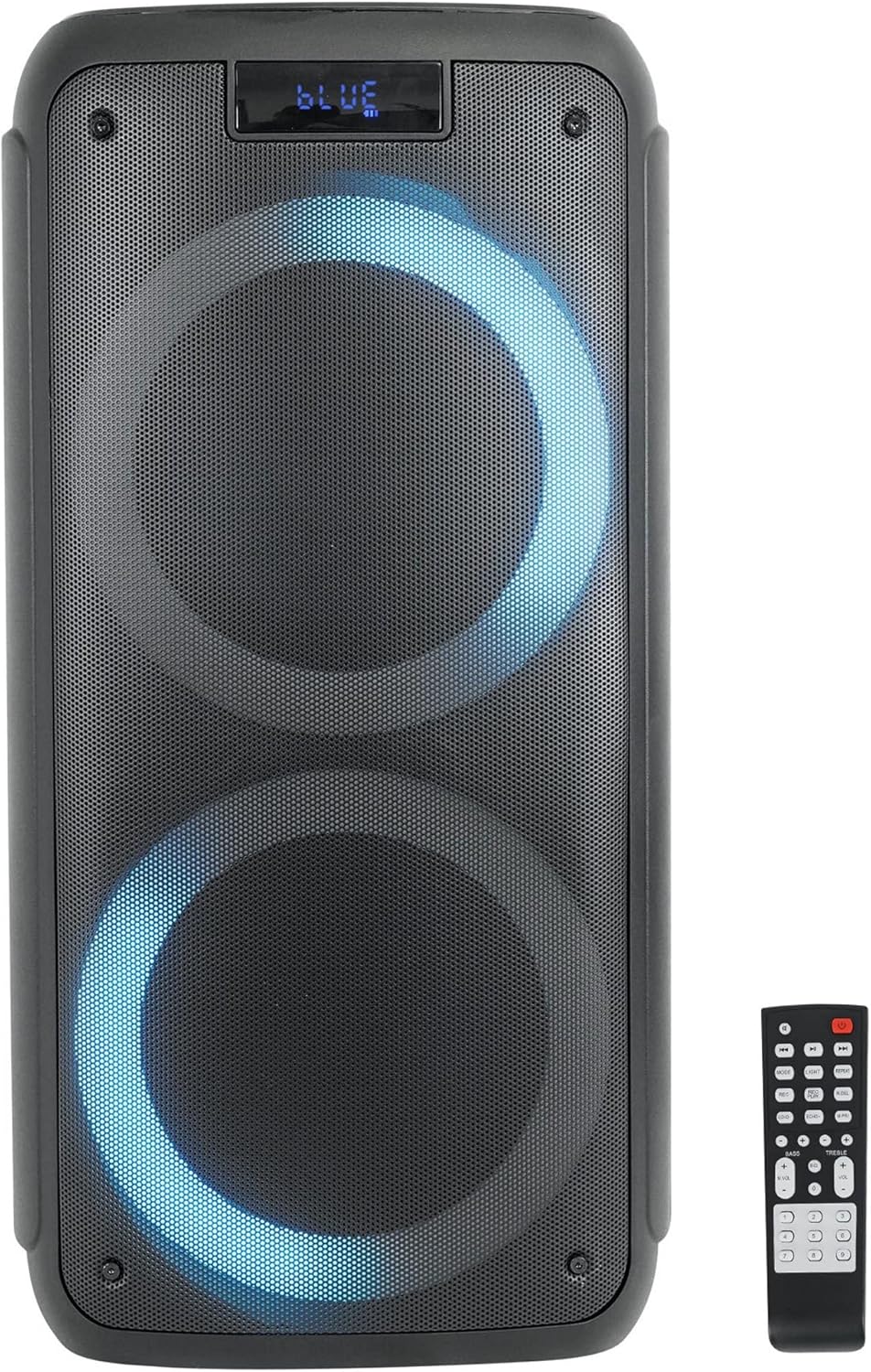 Dual 6.5" Portable Bluetooth Speaker with Sound Activated Lights J192031