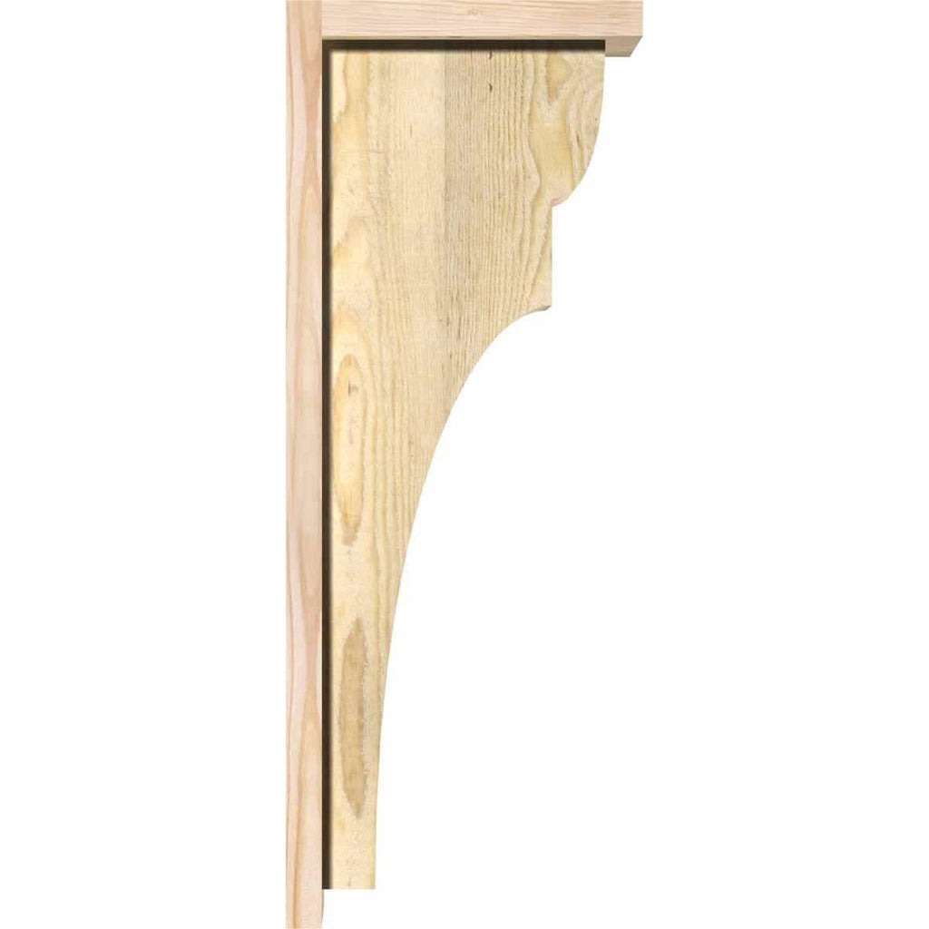 Yorktown Rough Sawn Corbel with Backplate, Douglas Fir Z693891