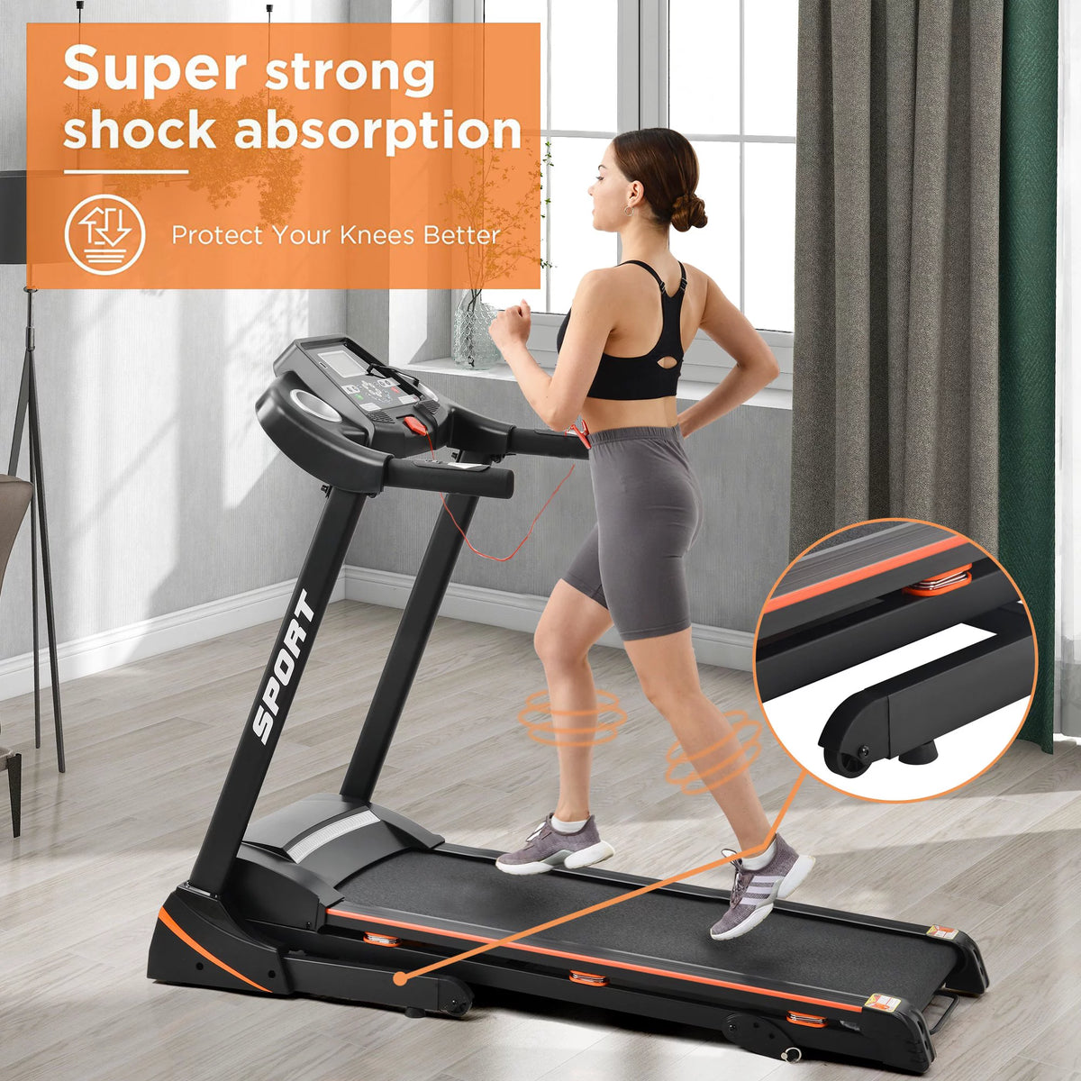 Folding Treadmill with Incline 330lb Capacity V570171