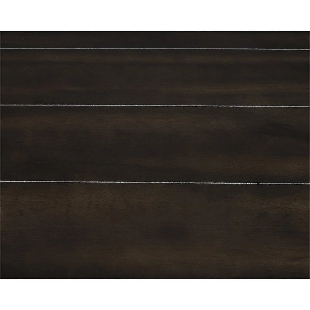 Square Wood End Table with Marble Top and Bottom Shelf in Espresso G4040