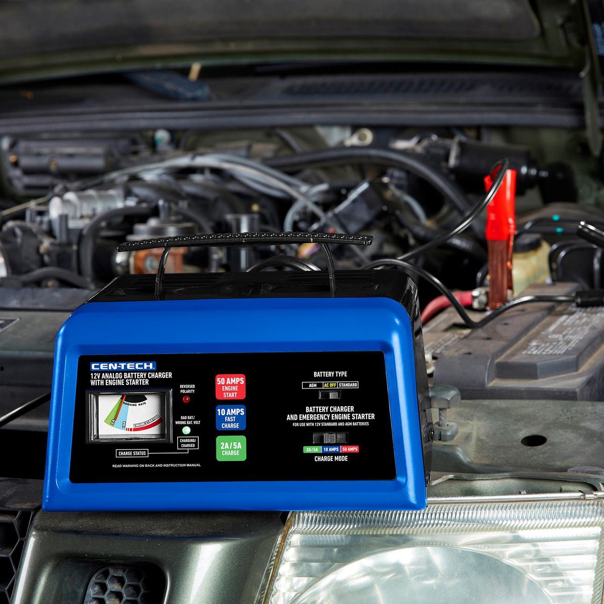 12V Analog Charger with Engine Start D940