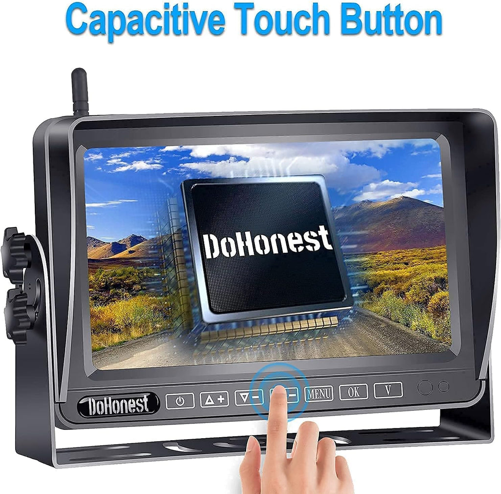 HD 1080P Wireless Backup Camera with 7" Touch Key Monitor E1751