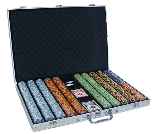 14g Poker Chip Set in Aluminum Carry Case V619