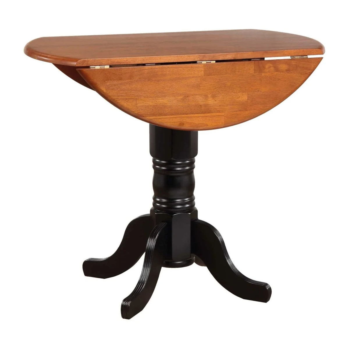 42 In. Round Extendable Solid Wood Pub Dining Table K312