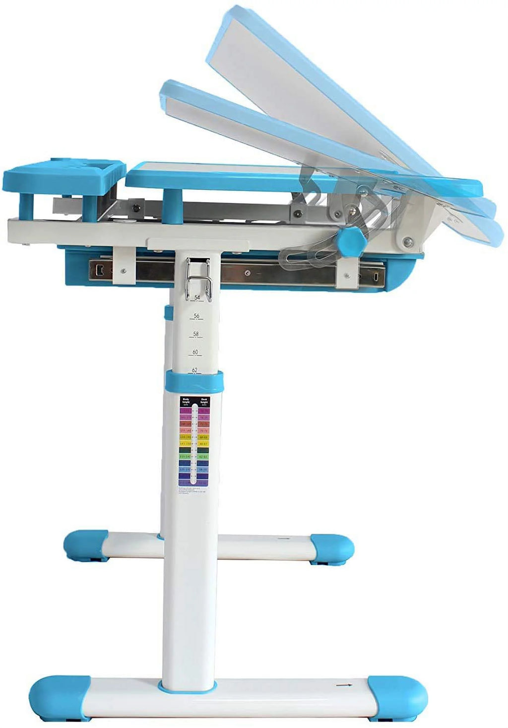 Height Adjustable Blue Kids Desk and Chair Set Z955