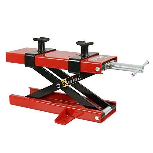 1100 lbs Red Black Motorcycle Jack Lift Stand N74063