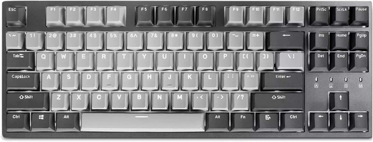 White 87 Keys Mechanical Gaming Keyboard V412