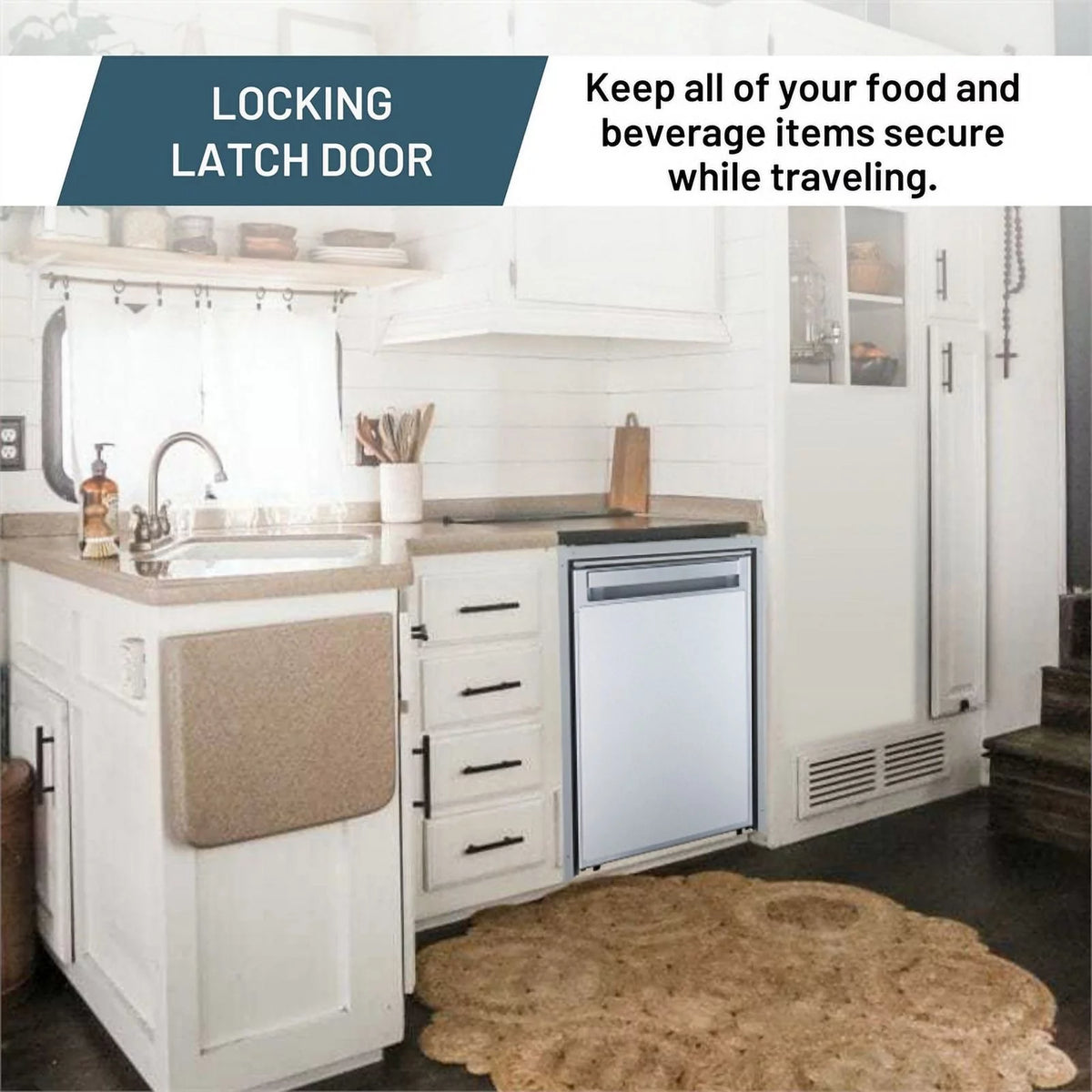 Brushed Stainless 12V/DC Built-in Refrigerator S701671