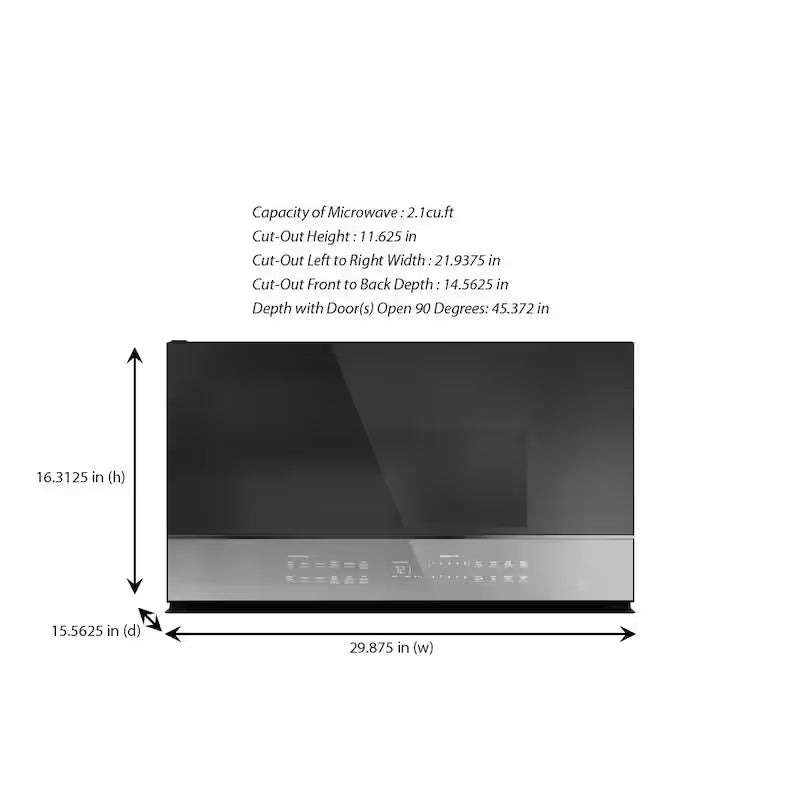 2.1 cu. ft. Over the Range Microwave with Sensor Cooking C3620