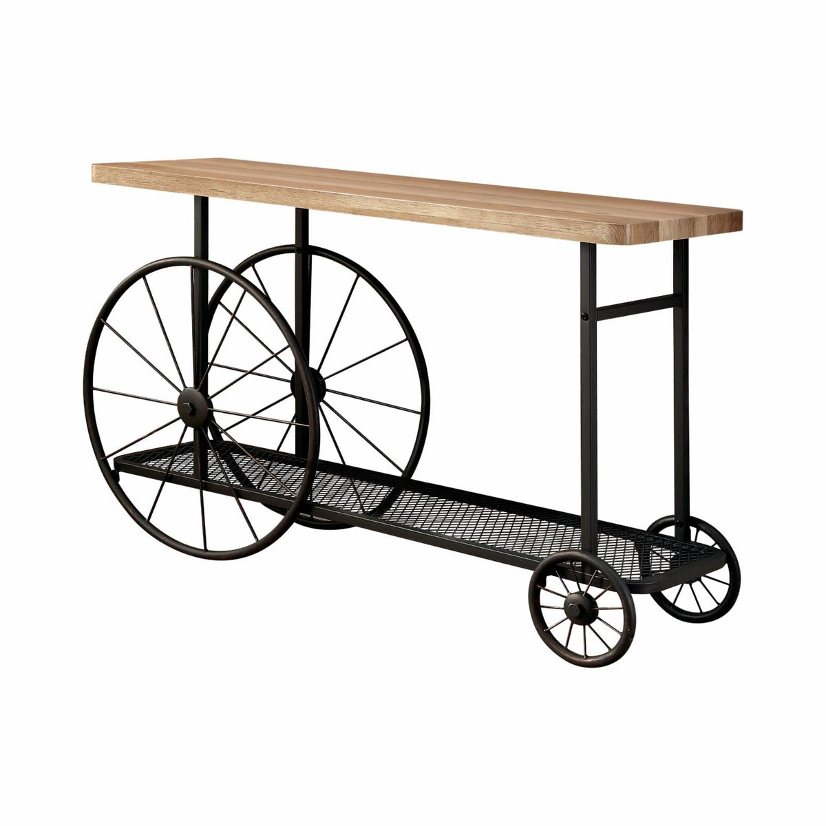 Industrial Style Caster Wheel Sofa Table A155