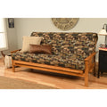 Butternut Futon with Multi-Color Fabric Mattress Q723