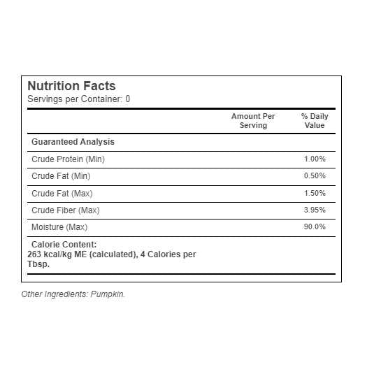 Puree Pumpkin Can F286102