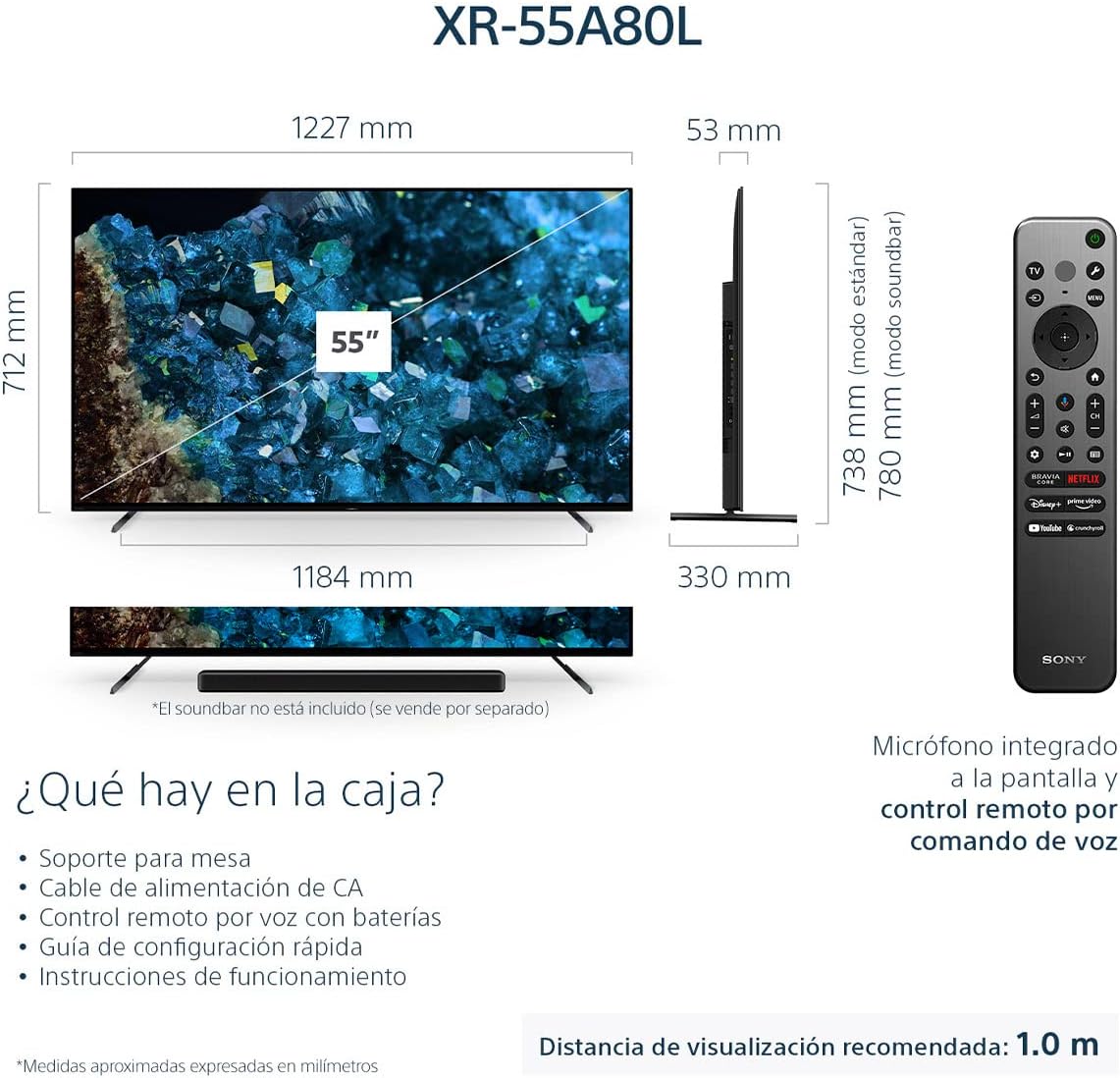 55 inch 4K Ultra HD OLED Smart Google TV D395