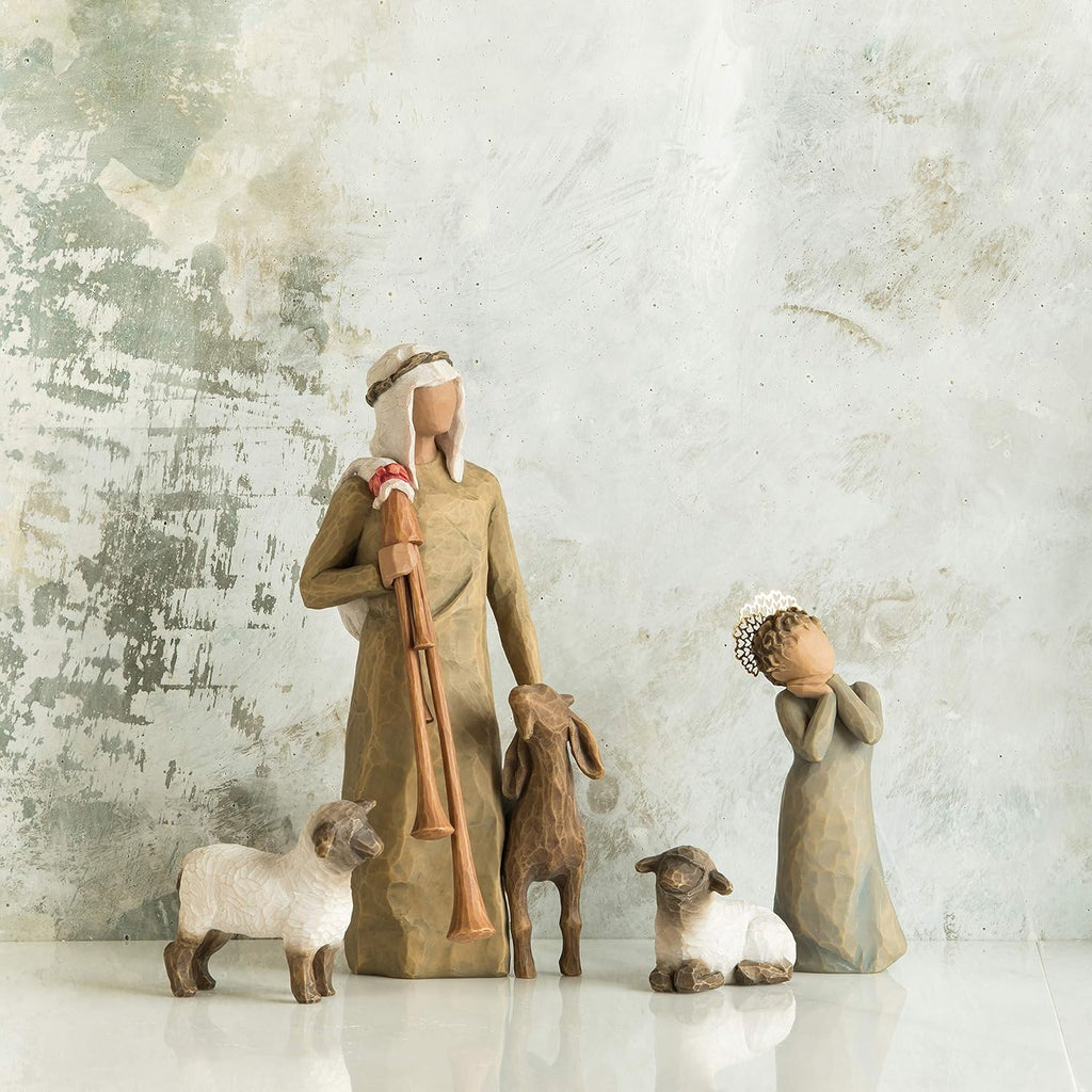3-piece set hand-painted nativity figures U774