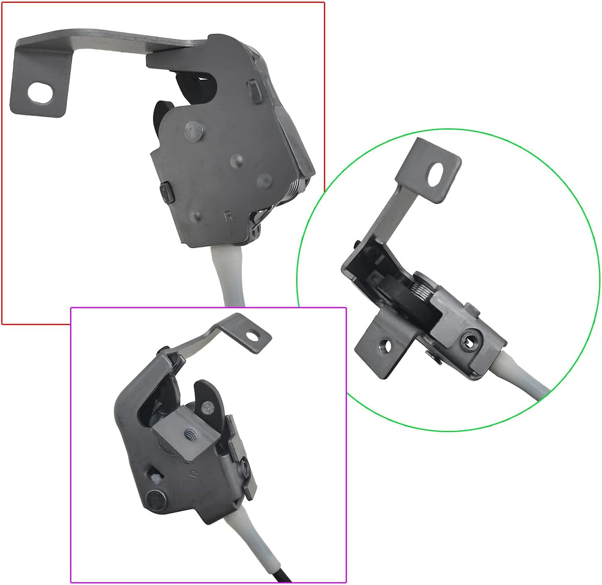 Rear Right Door Lock Latch & Cable, Pack of 2 X215586
