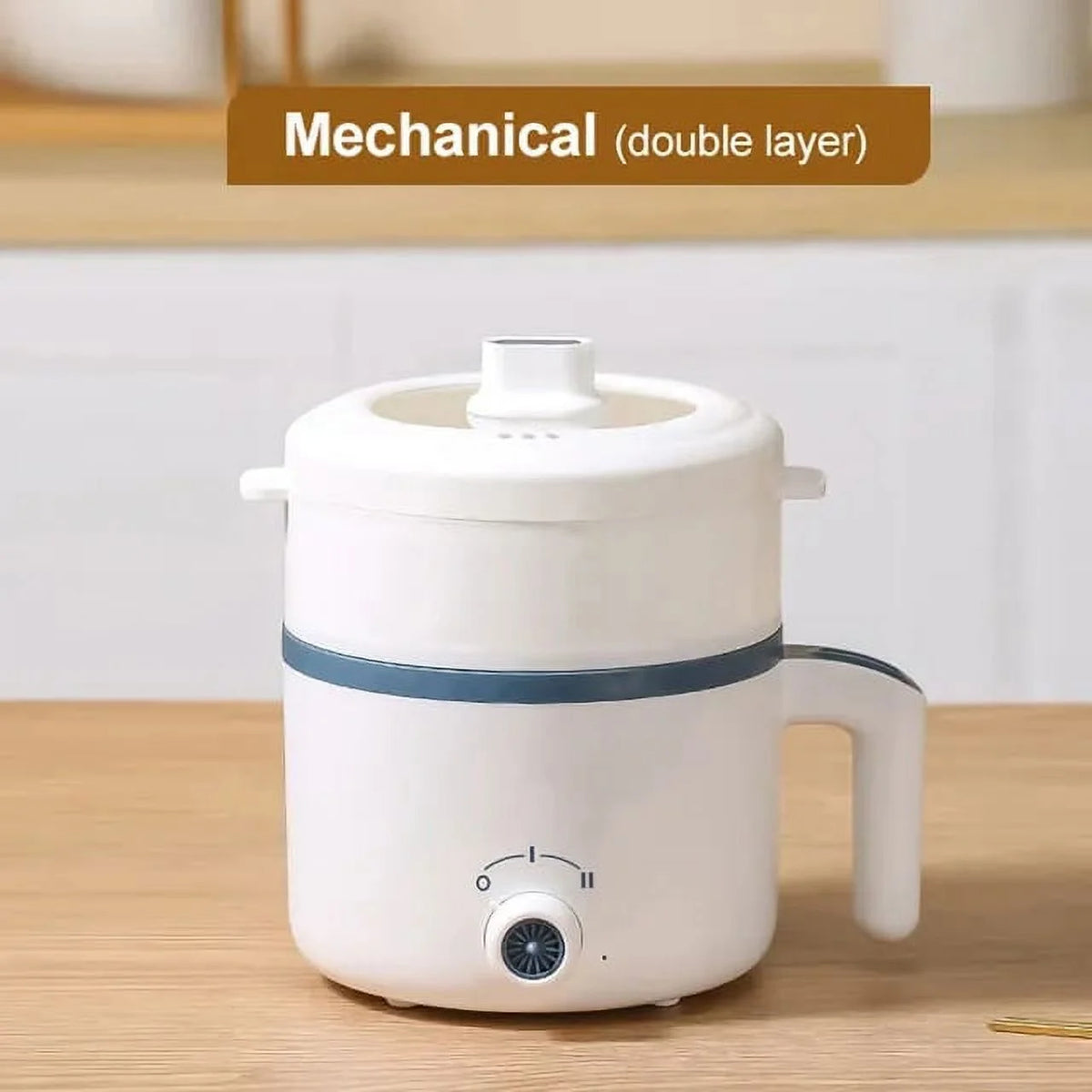 220V Electric Rice Cooker Double Layer Non-Stick Hotpot Pan L958680