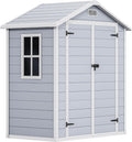 6.2x3.4 FT Resin Storage Shed with Lockable Door H396996