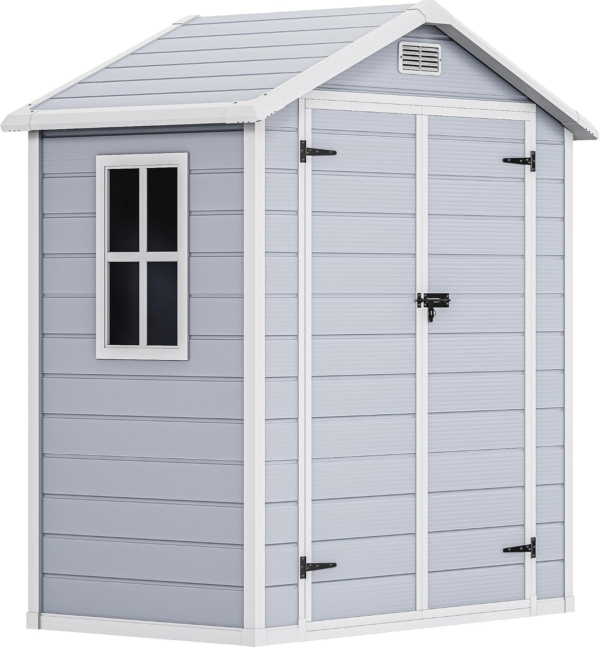6.2x3.4 FT Resin Storage Shed with Lockable Door H396996