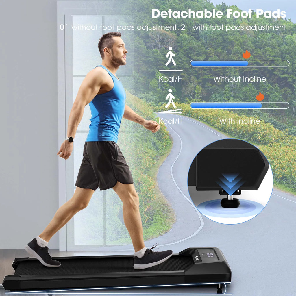 Black Walking Pad Under Desk Treadmill M89022