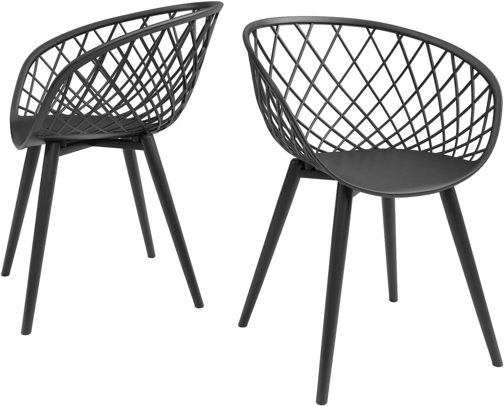 Black Dining Chair Set of 2 W452