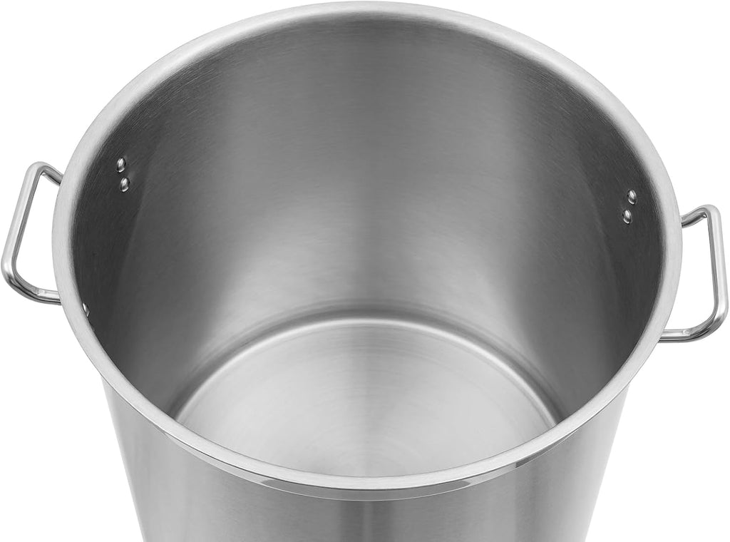 36 QT Stainless Steel Stock Pot with Handle and Strainer F47891
