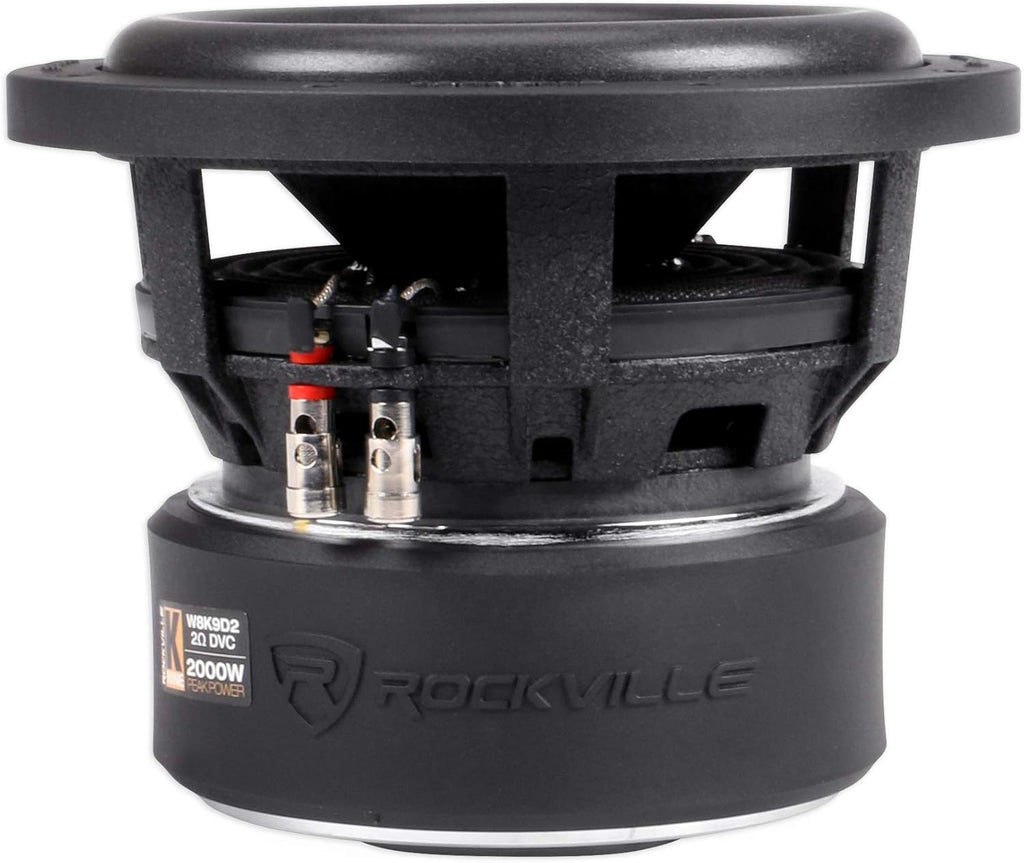 8" 2000 Watt Car Stereo Subwoofers Dual 2-Ohm CEA Subs E69117
