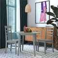 3-Piece Wood Dining Set with Double Drop Leaf U902177