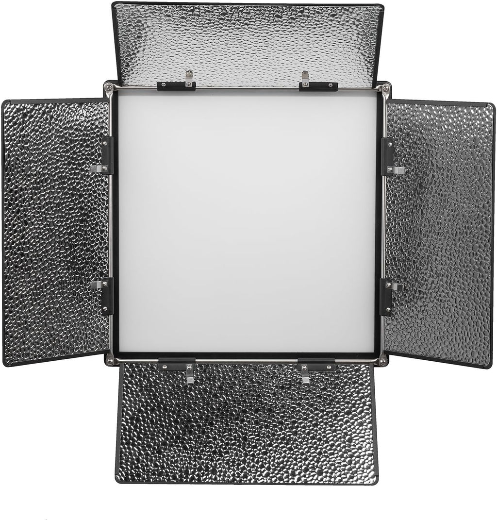 Bi-Color Soft Panel LED Lighting Kit with Barn Doors, Stands and Case I8750