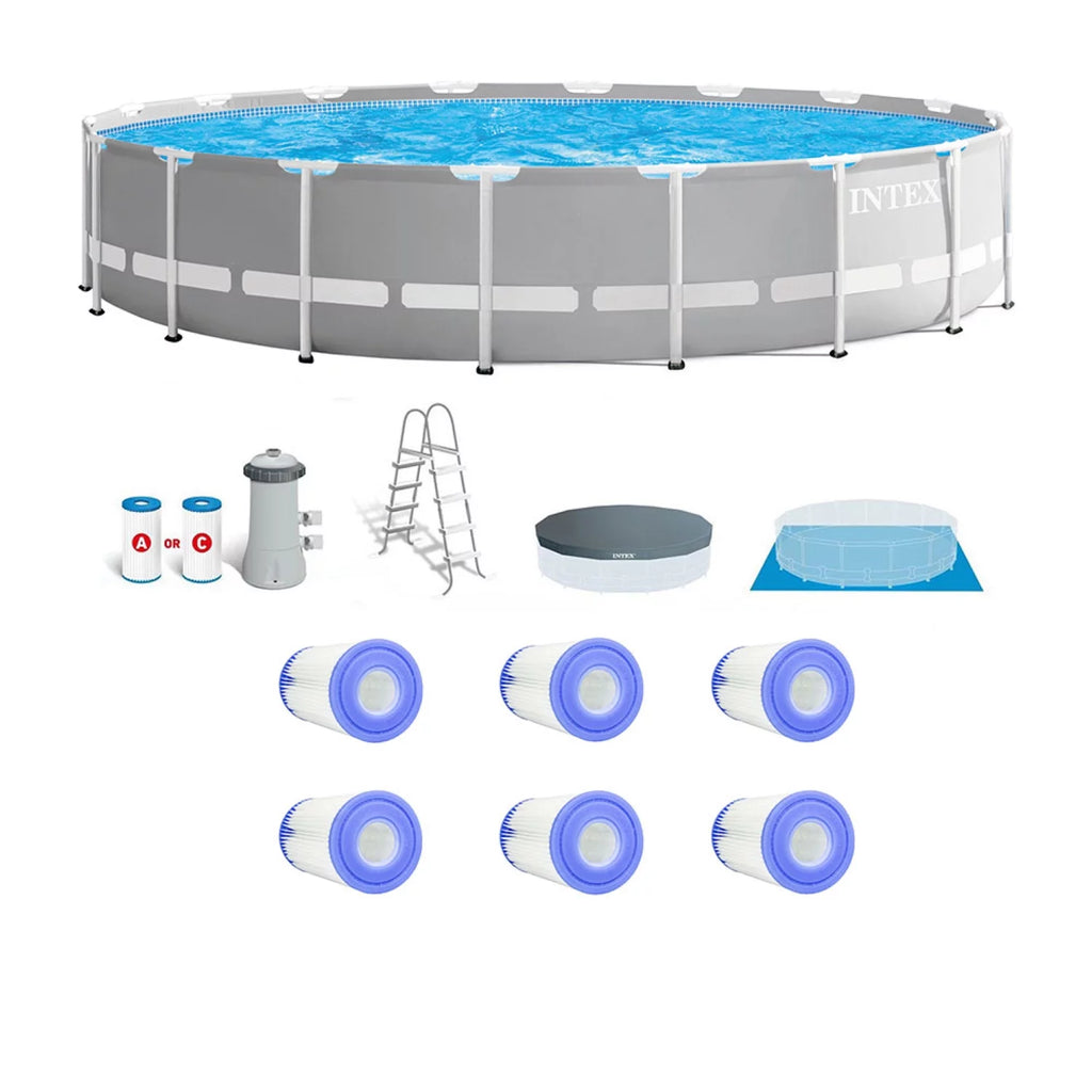 18' x 48 Above Ground Pool Set with 6 Replacement Filters I2835