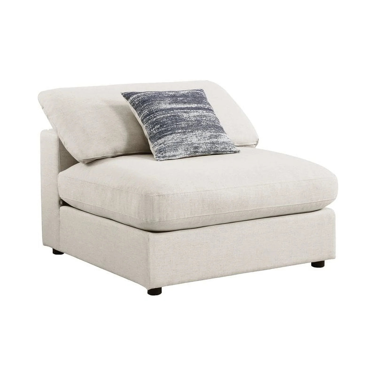 4-piece Beige Upholstered Modular Sectional C56098