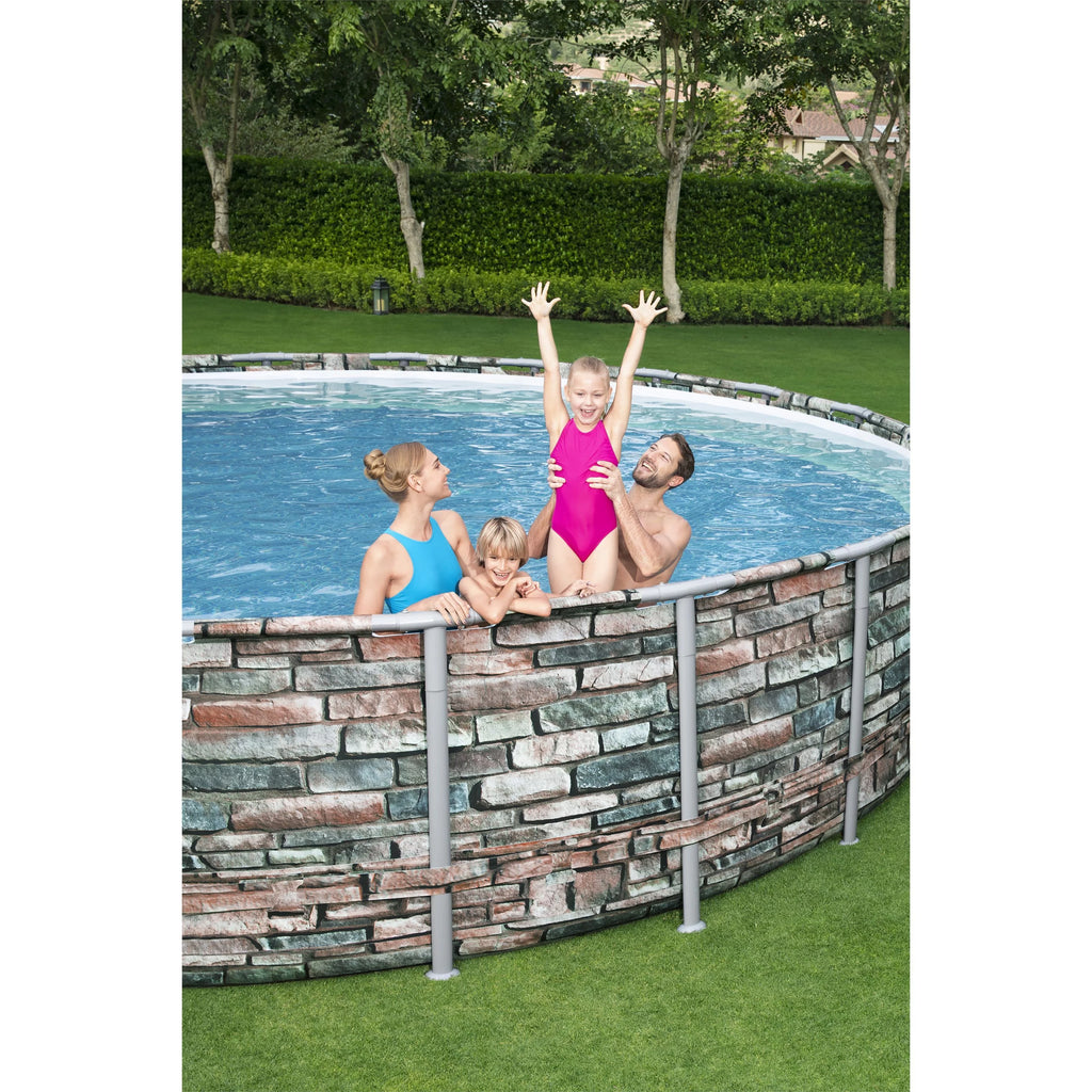 20 Foot Round Above Ground Swimming Pool Set O393446