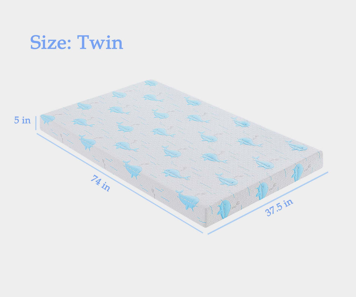 5 Inch Cooling Memory Foam Twin Mattress A555